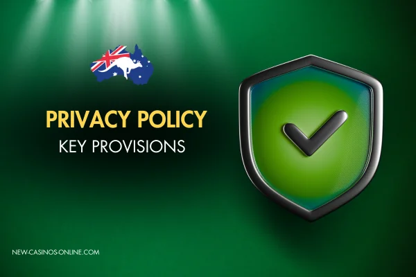 Overview of key provisions in a privacy policy, focusing on user rights, data security, and compliance measures. Text: Privacy Policy - Key Provisions